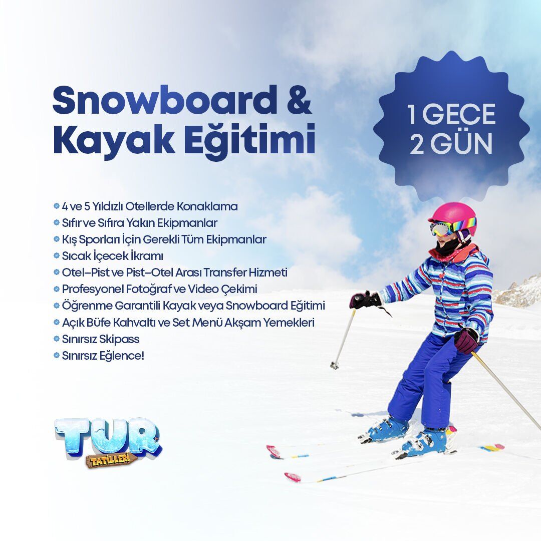 Yetişkin Acemi Paket | 1 Gece 2 Gün Erciyes Kış Kampı